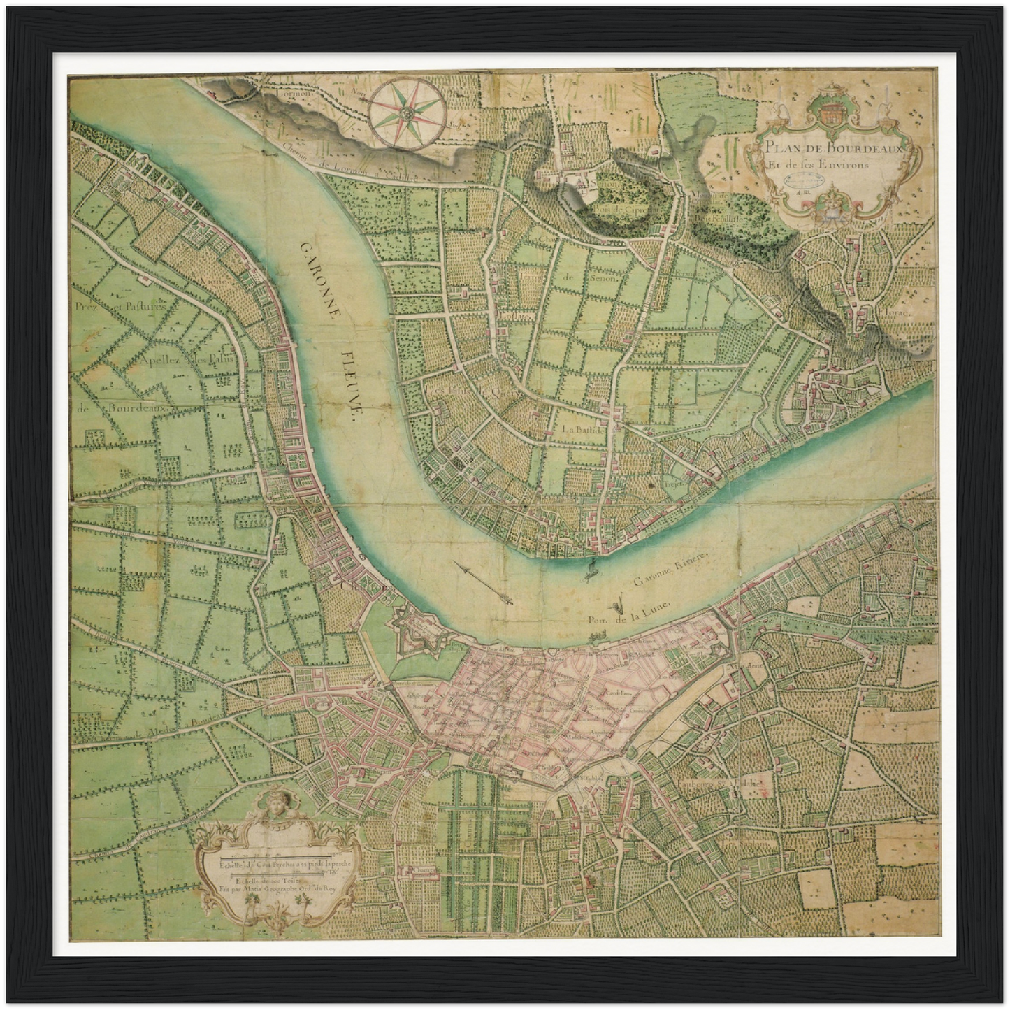 Historical city map Test product horizontal 3 sizes