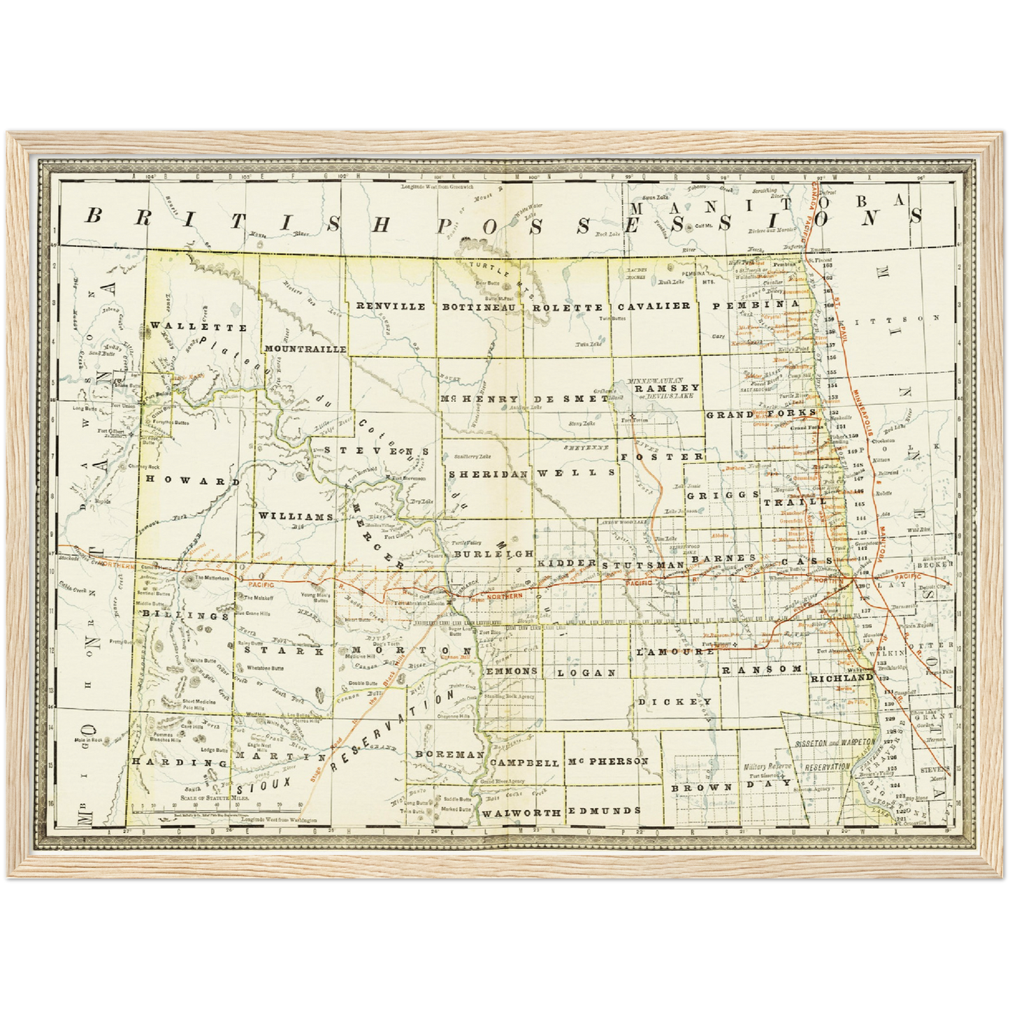 Historical city map Test product horizontal 3 sizes