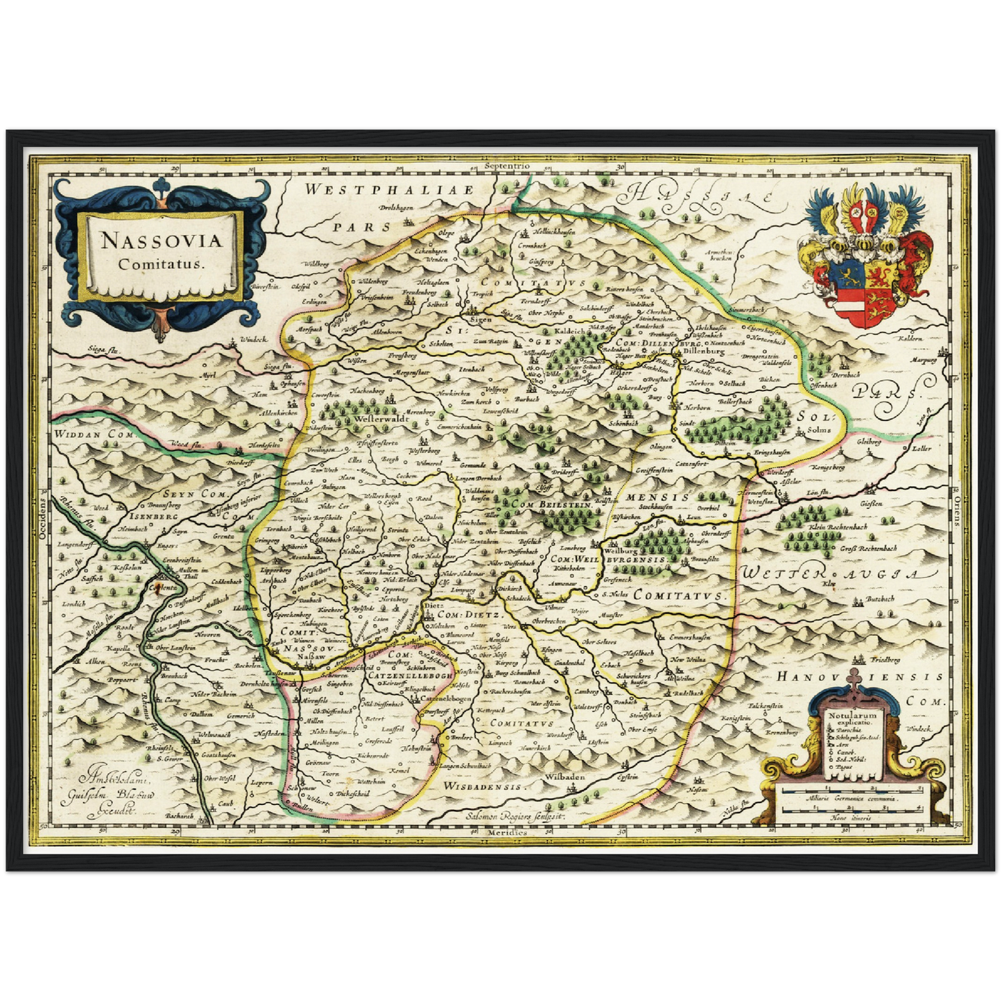 Historical city map Test product horizontal 3 sizes