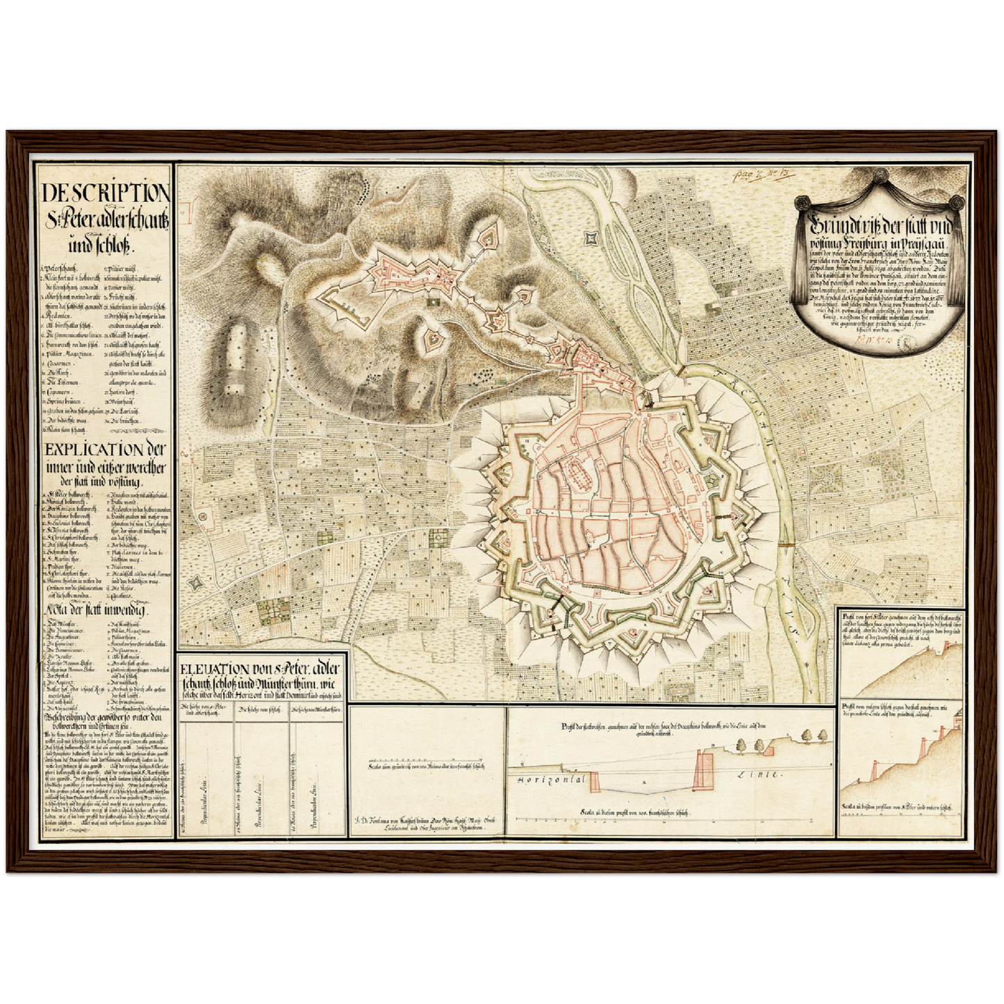 Historical city map Test product horizontal 3 sizes