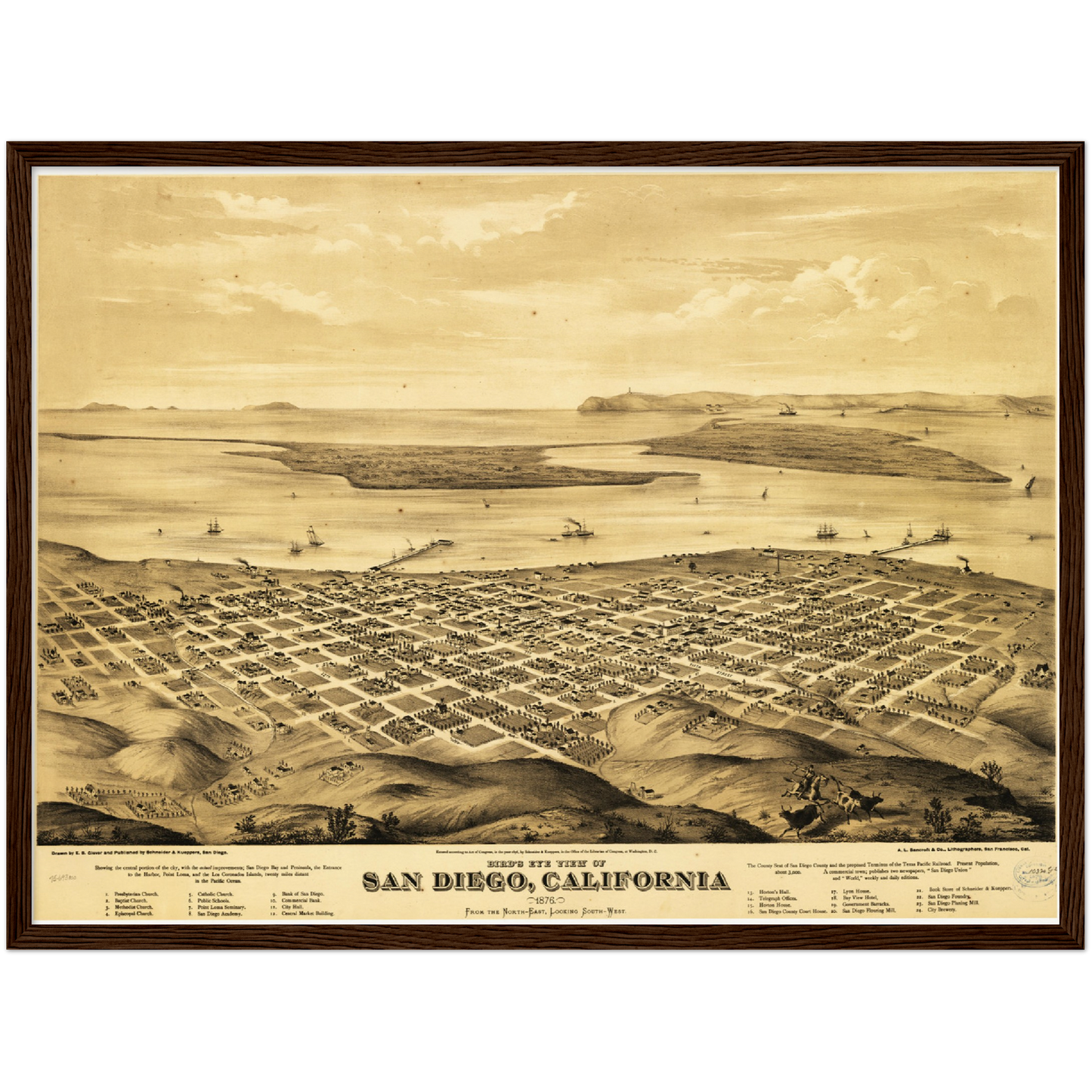 Historical city map Test product horizontal 3 sizes