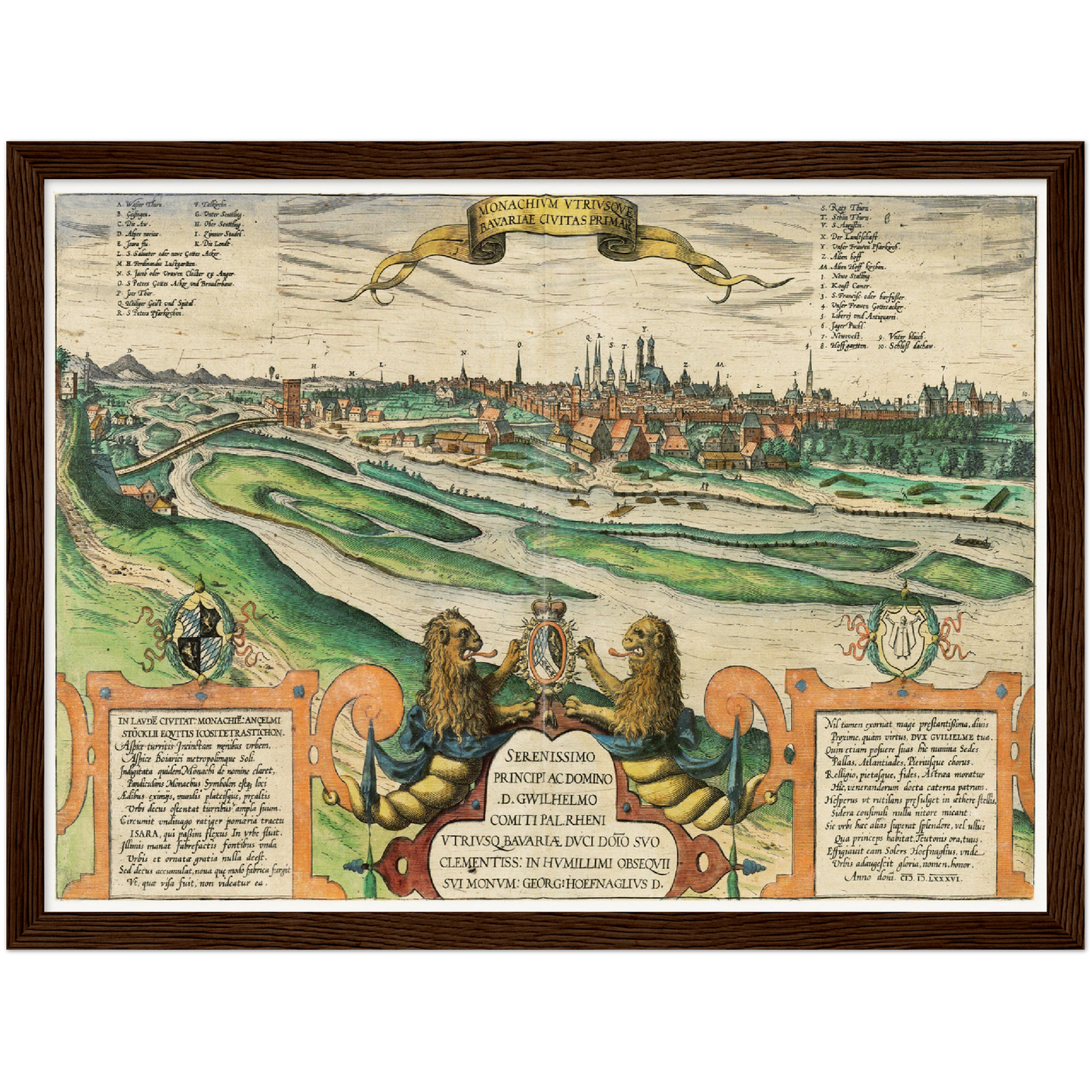 Historische Stadtansicht München um 1609