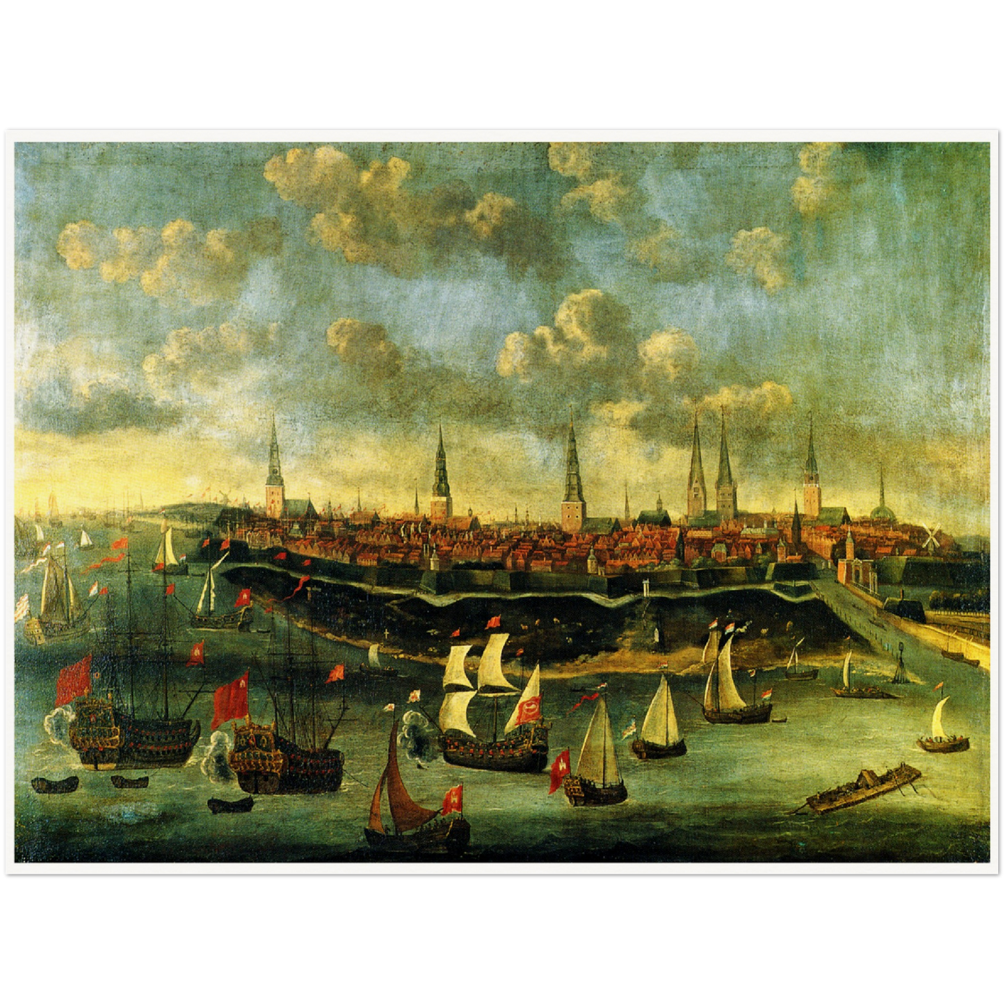 Historische Ansicht Hamburg um 1680