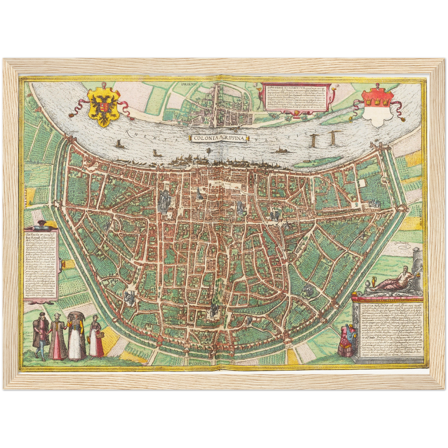 Historischer Stadtplan Köln um 1570
