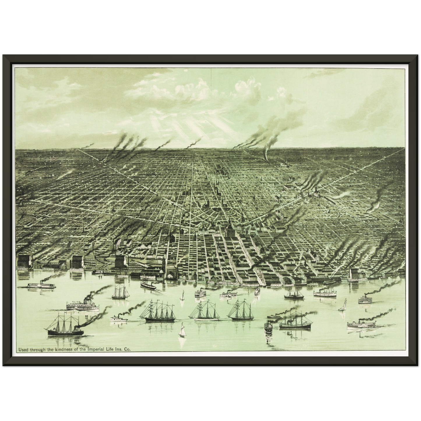 Historical city map Test product horizontal 3 sizes