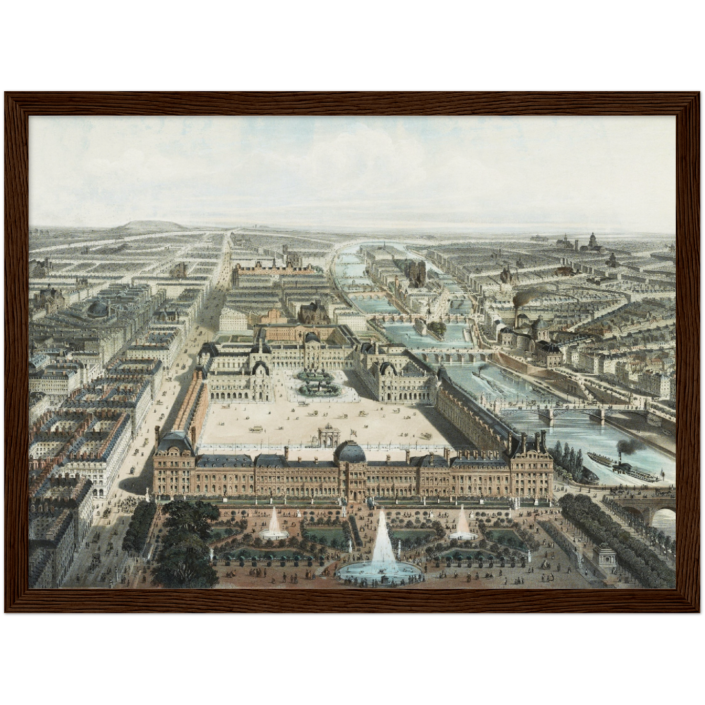 Historische Ansicht Paris um 1860