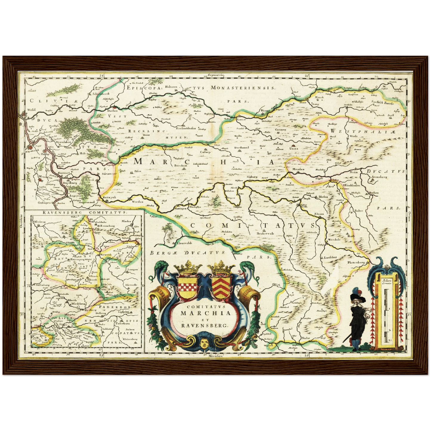 Historische Landkarte Ravensburg um 1647