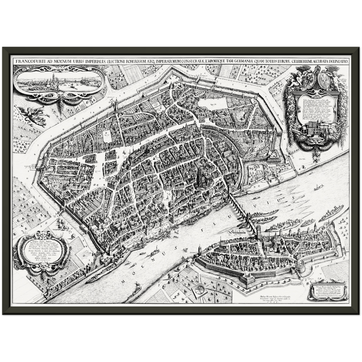 Historischer Stadtplan Frankfurt am Main um 1628