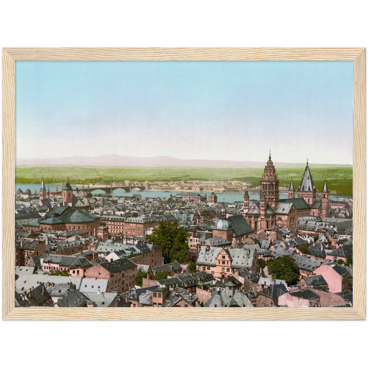 Historische Ansicht Mainz um 1890