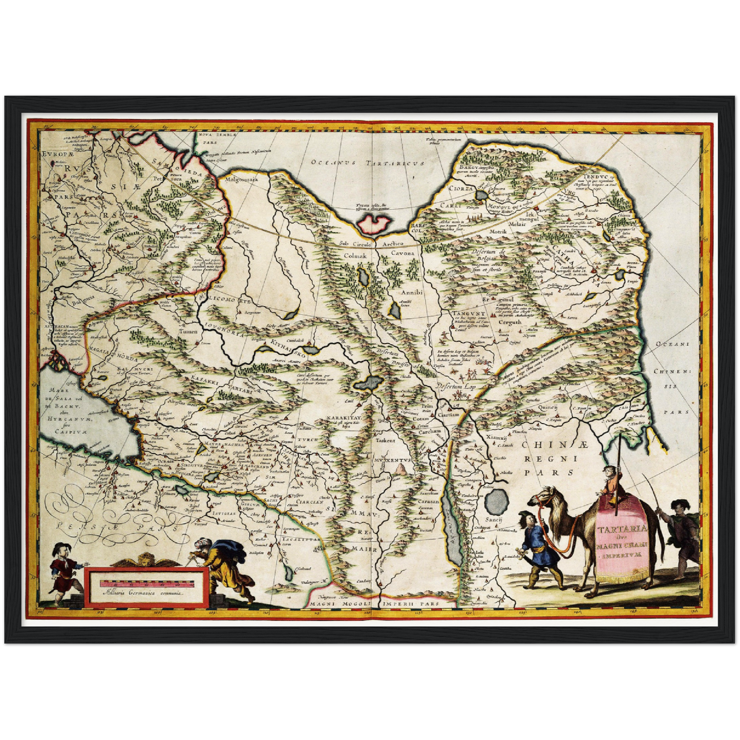 Historische Landkarte Sibirien um 1690