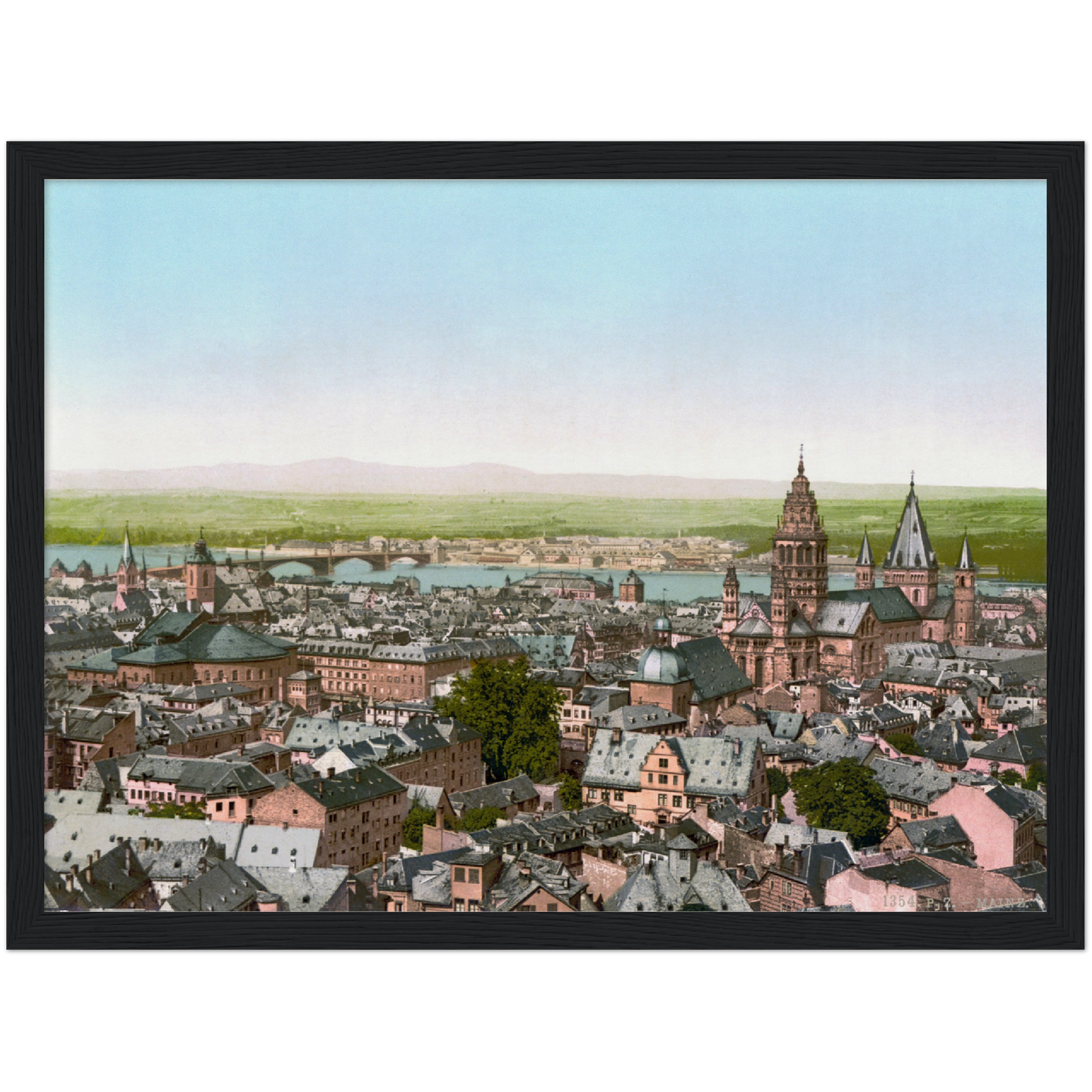 Historische Ansicht Mainz um 1890