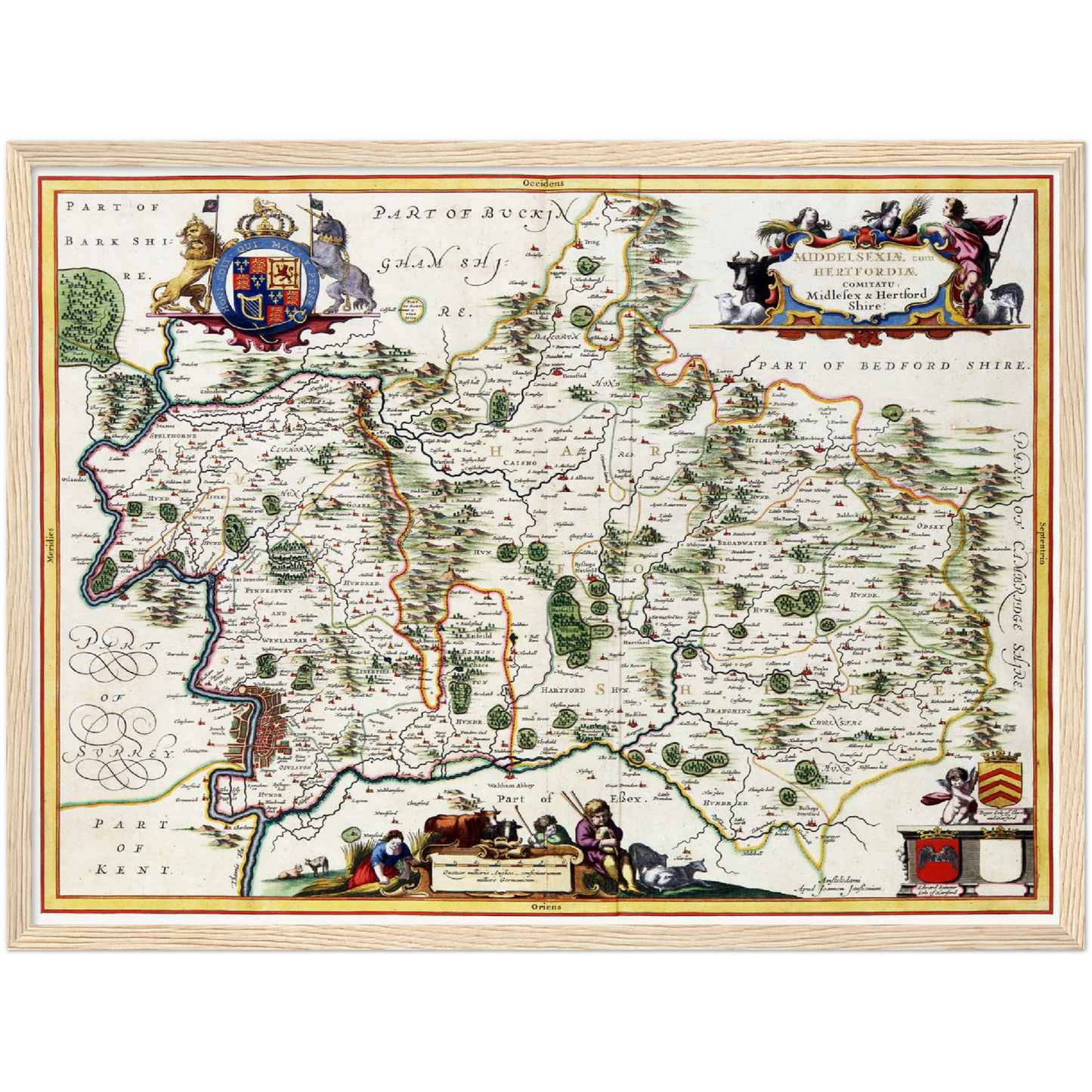 Historical city map Test product horizontal 3 sizes