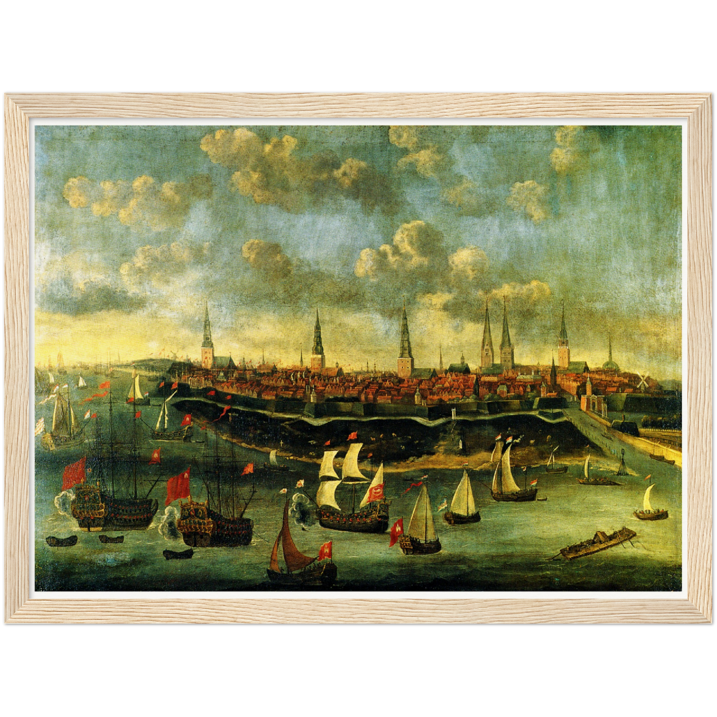 Historische Ansicht Hamburg um 1680