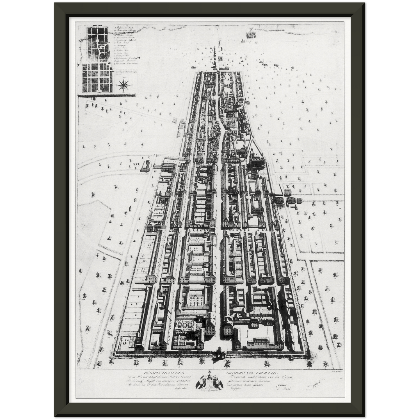 Historical city map Test product horizontal 3 sizes