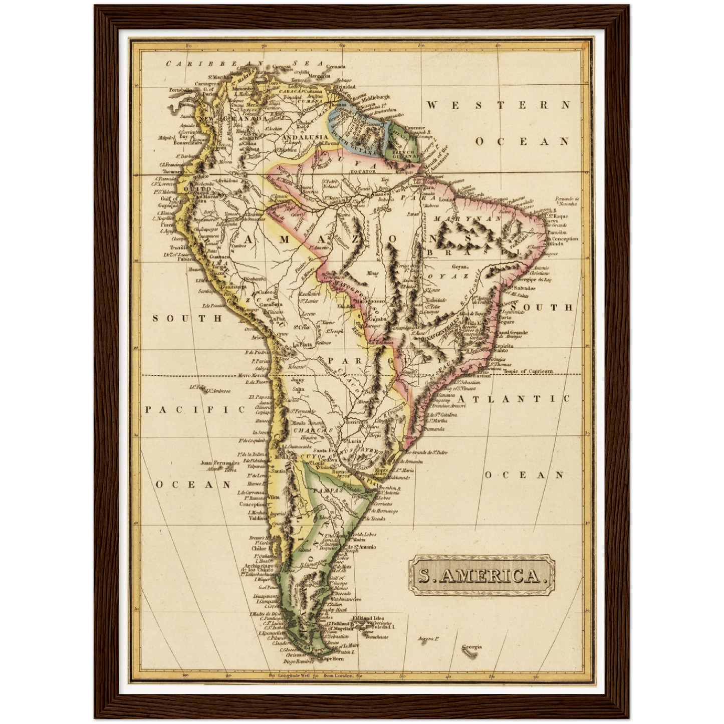 Historical city map Test product horizontal 3 sizes