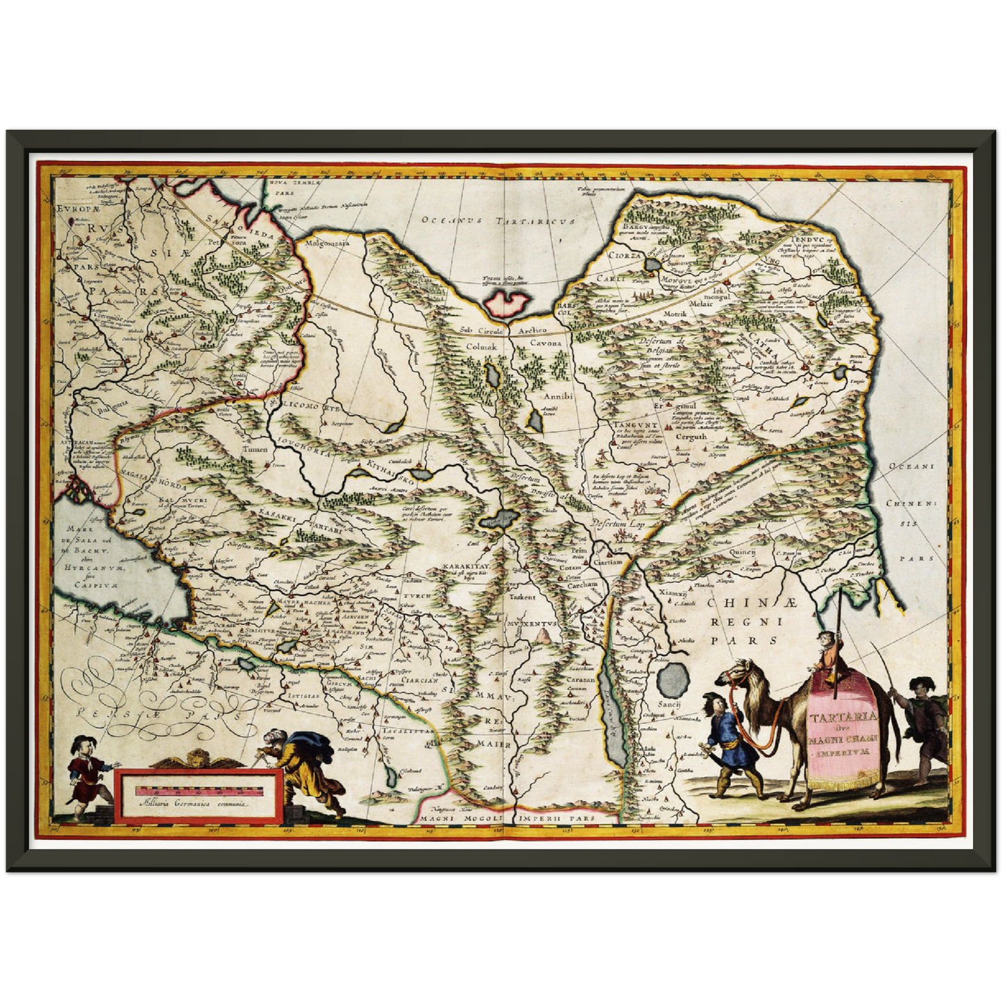 Historische Landkarte Sibirien um 1690