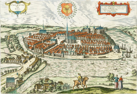 Kartengeschichten Teil 11 - Stadtansicht Kiel 1612
