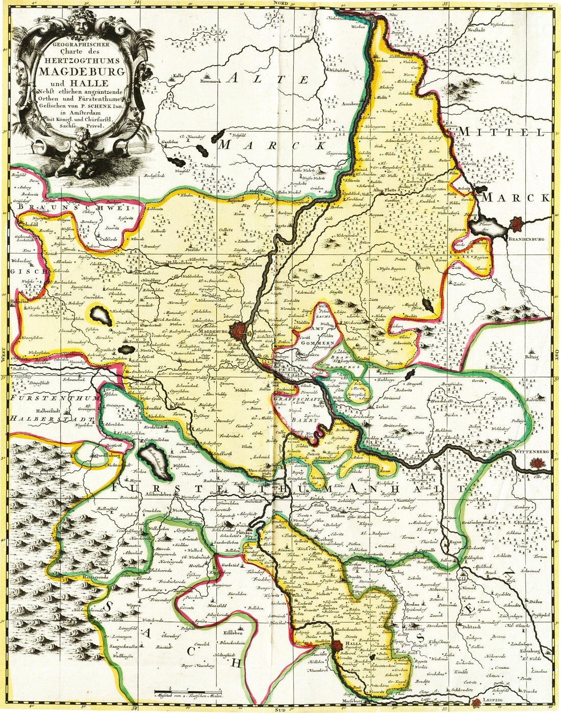 Kartengeschichten Teil 6 - Magdeburg & Halle um 1725