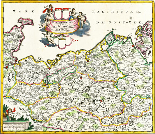 Kartengeschichten Teil 12: Zwischen Seen, Herzogtümern und Geschichte – Mecklenburg um 1680