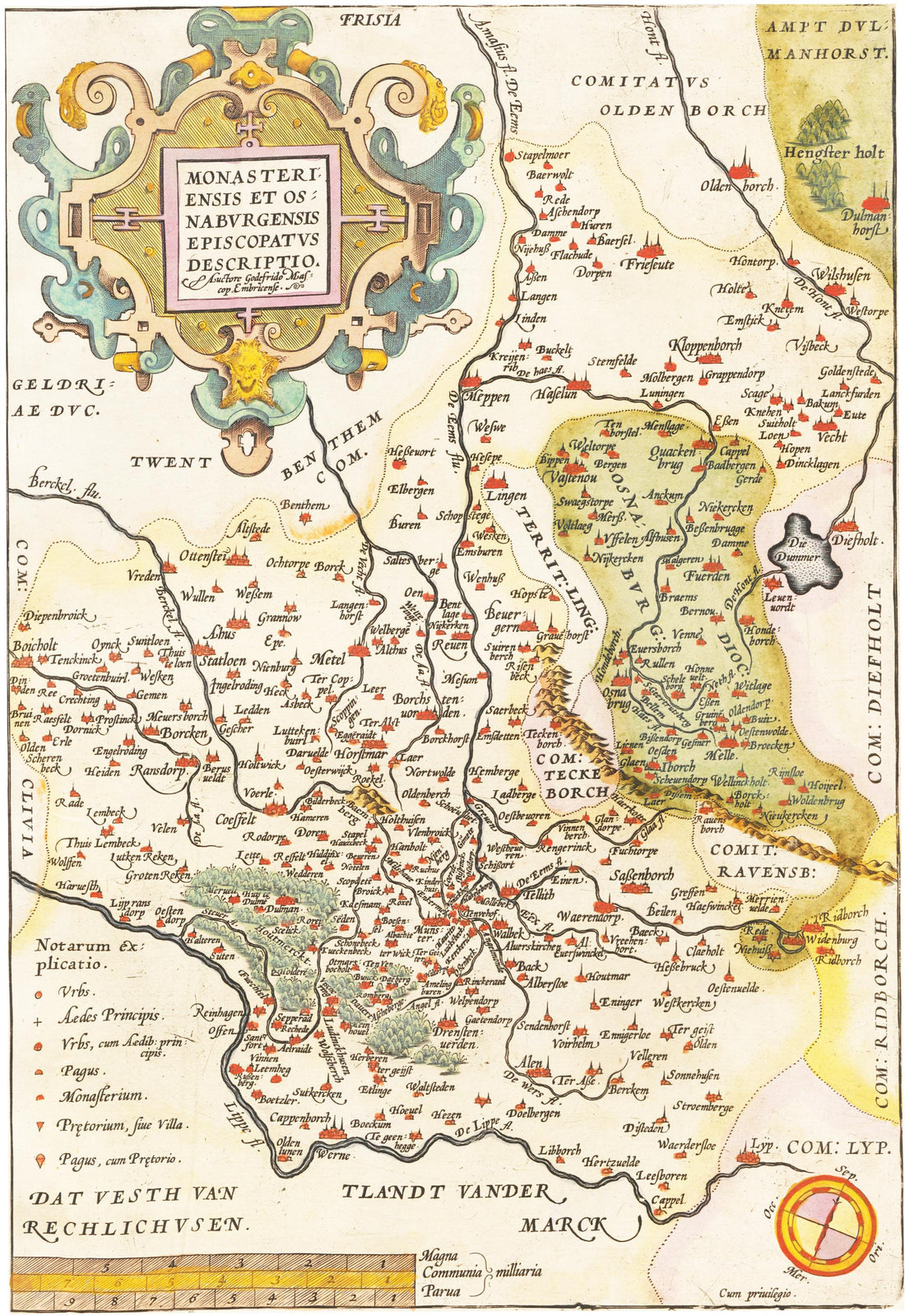 Kartengeschichten Teil 2: Region Osnabrück um 1609