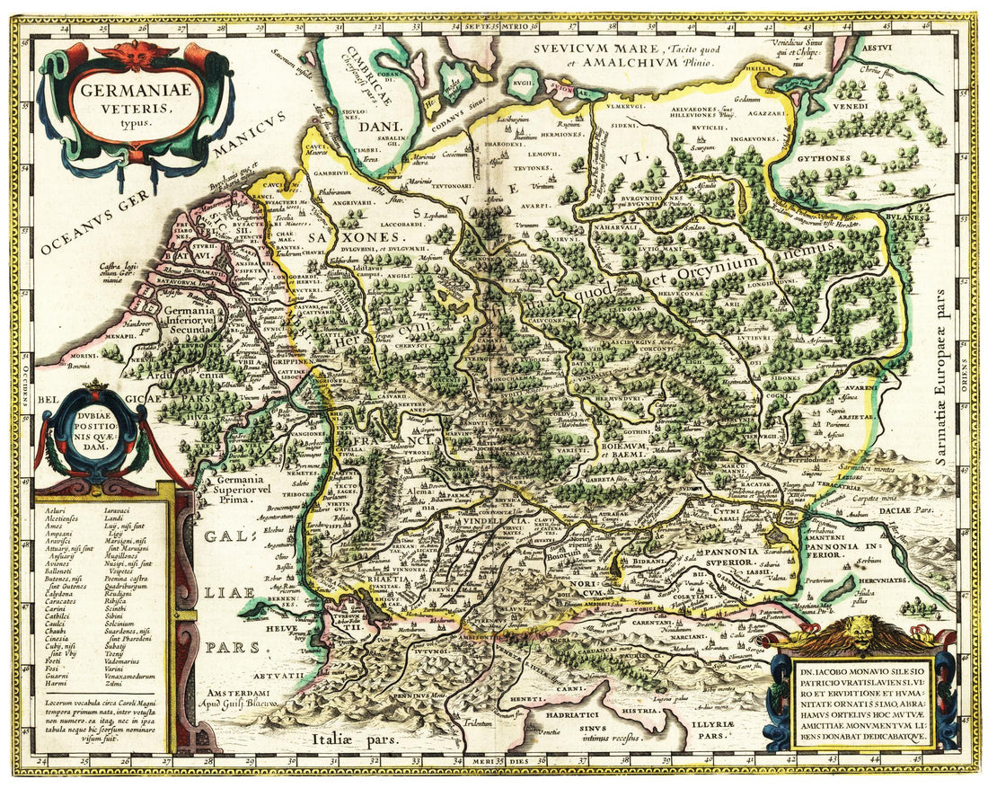 Kartengeschichte Teil 4: Zwischen Stämmen, Strömen und Grenzen – Blaeus „Altes Germanien“