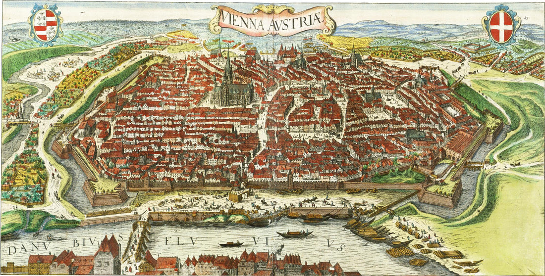 Kartengeschichten Teil 7:  Wien im Wandel – Eine Stadtansicht aus dem Jahr 1612