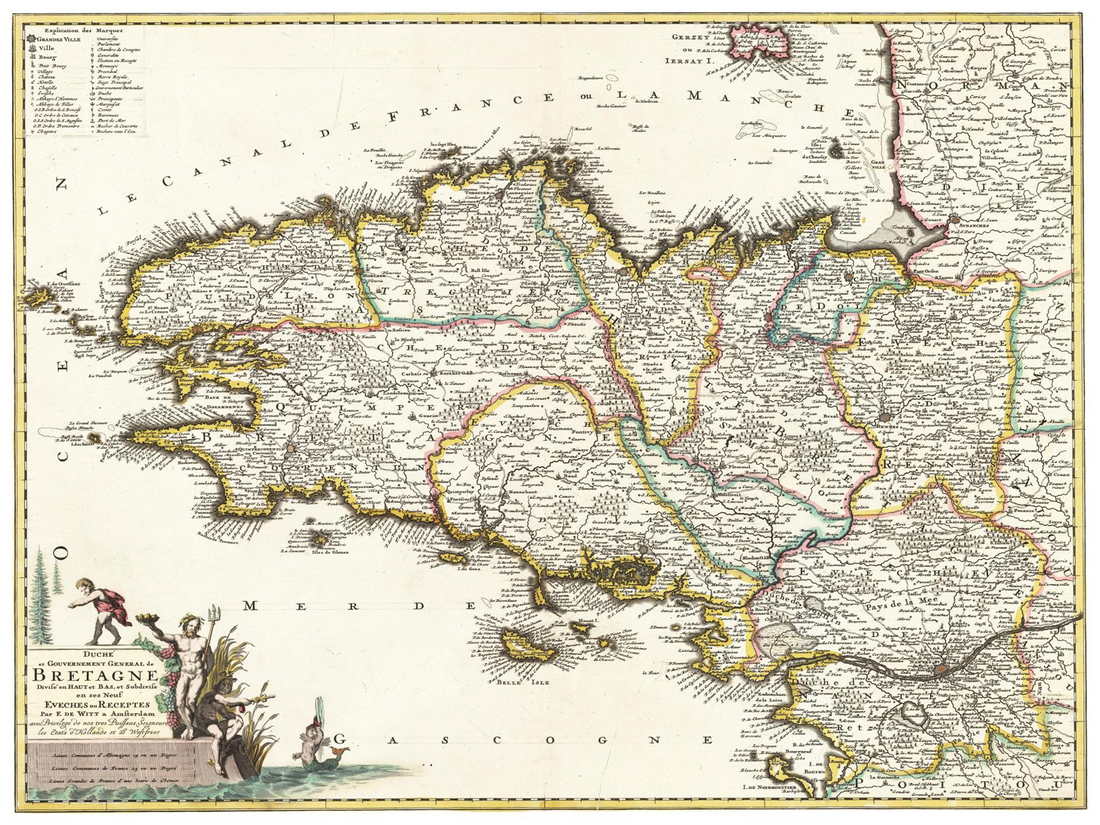 Kartengeschichte Teil 16: Die Bretagne um 1698 – zwischen Meer, Stolz und Geschichte