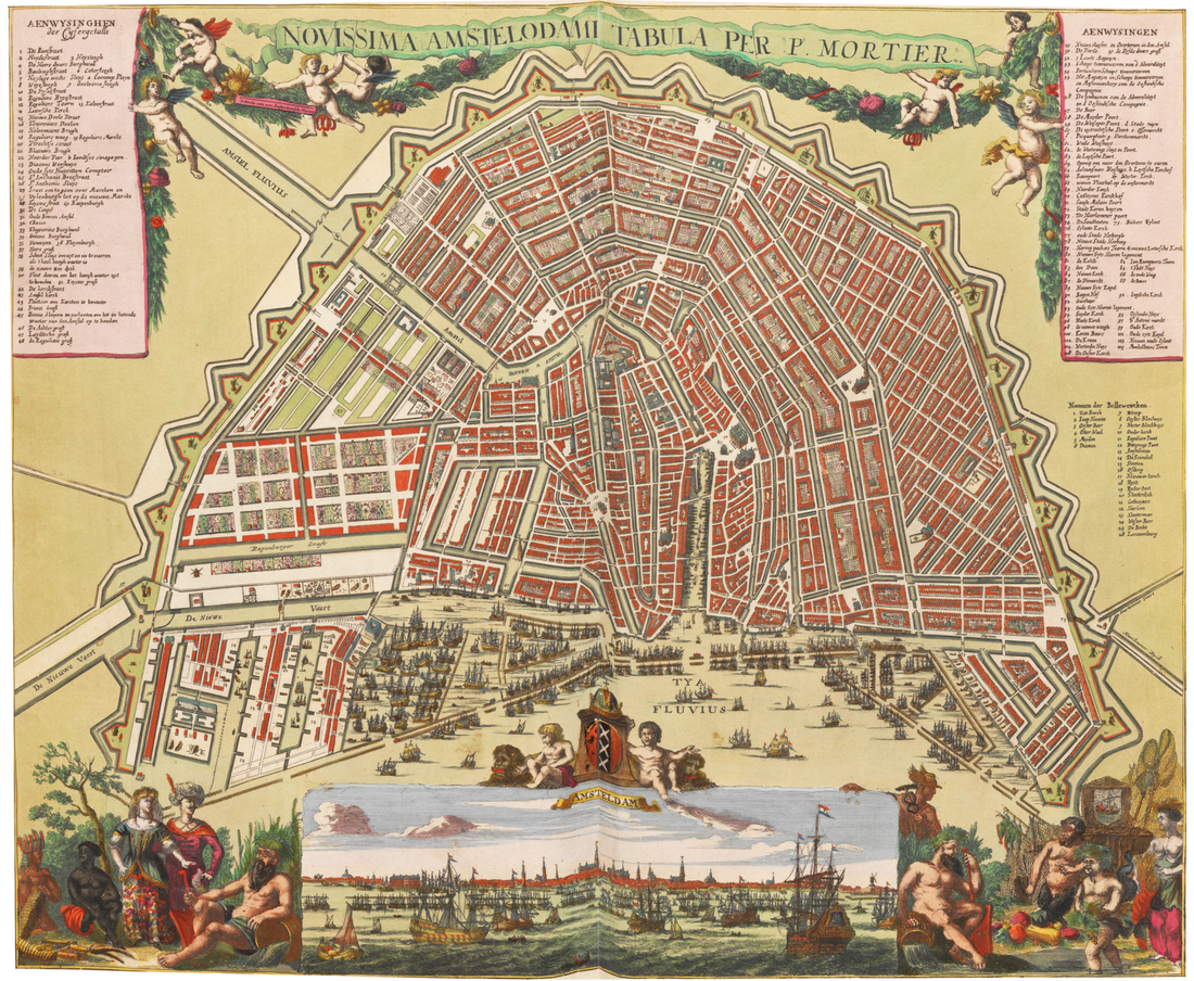 Kartengeschichten Teil 8  - Stadtplan von Amsterdam um 1700