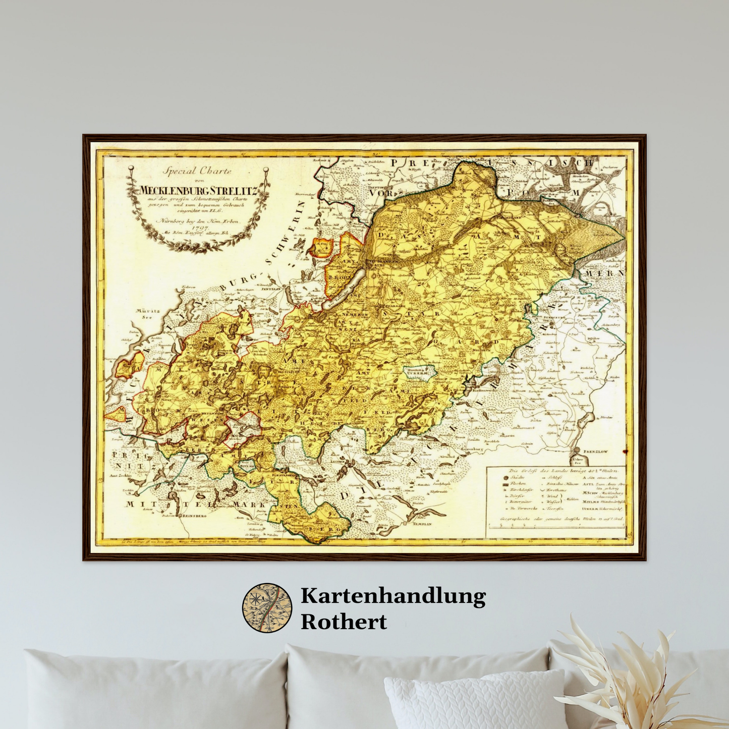 Region Mecklenburg-Strelitz um 1797