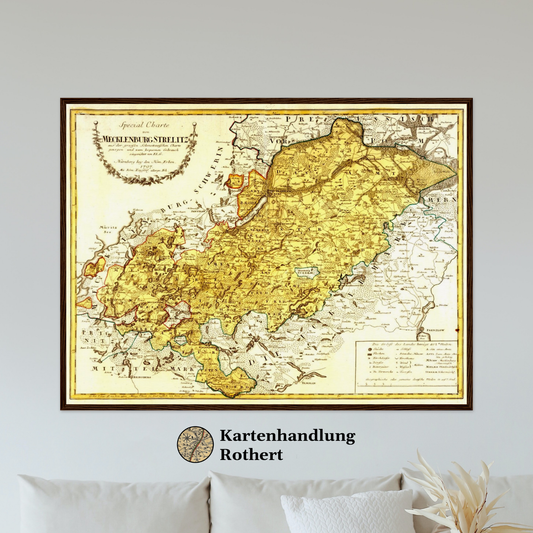 Region Mecklenburg-Strelitz um 1797