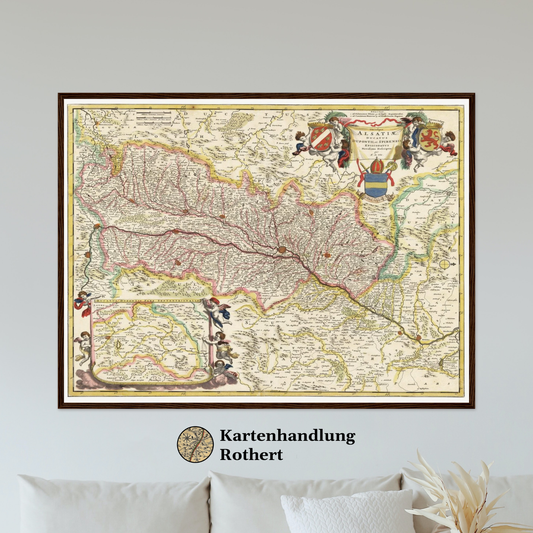 Historical city map  Test product horizontal 3 sizes