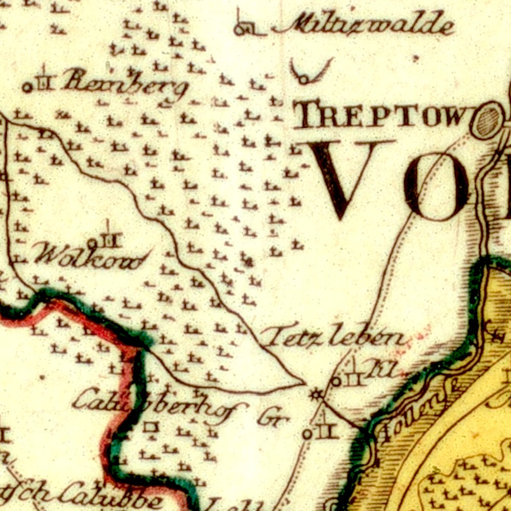 Region Mecklenburg-Strelitz um 1797