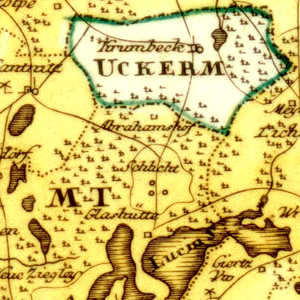 Region Mecklenburg-Strelitz um 1797
