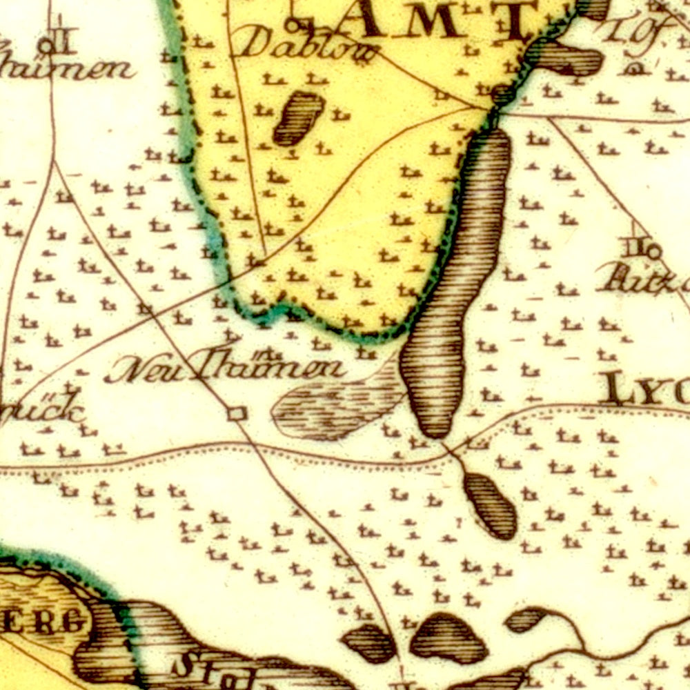 Region Mecklenburg-Strelitz um 1797