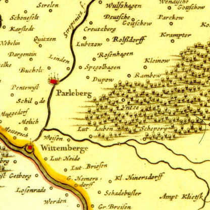 Region Prignitz Ruppin um 1750
