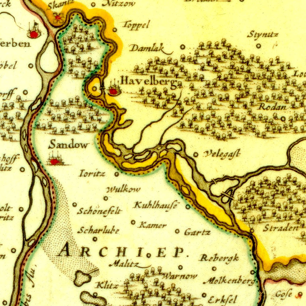 Region Prignitz Ruppin um 1750