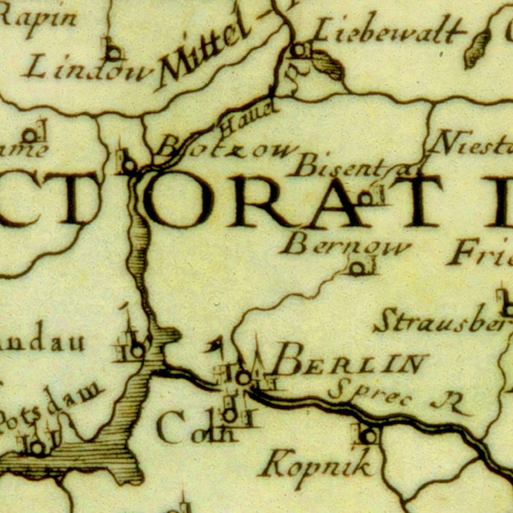 Ostdeutschland um 1684