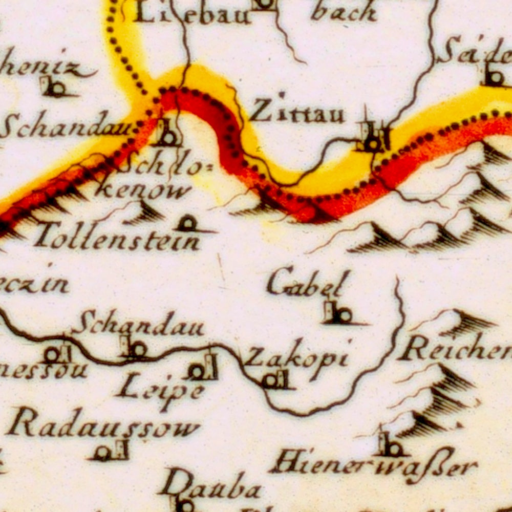 Ostdeutschland um 1684