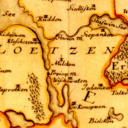 Region Lötzen Masuren um 1750