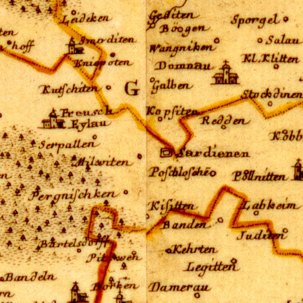 Region Masuren um 1750