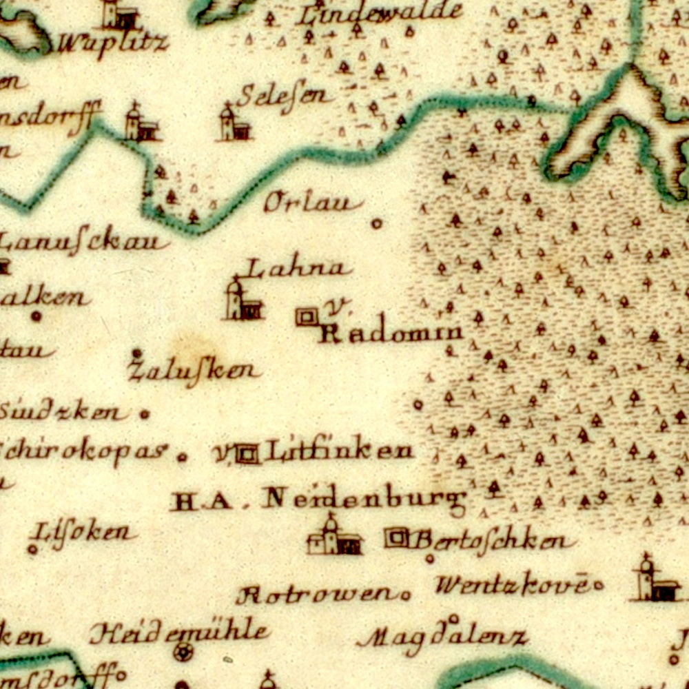 Region Masuren um 1750