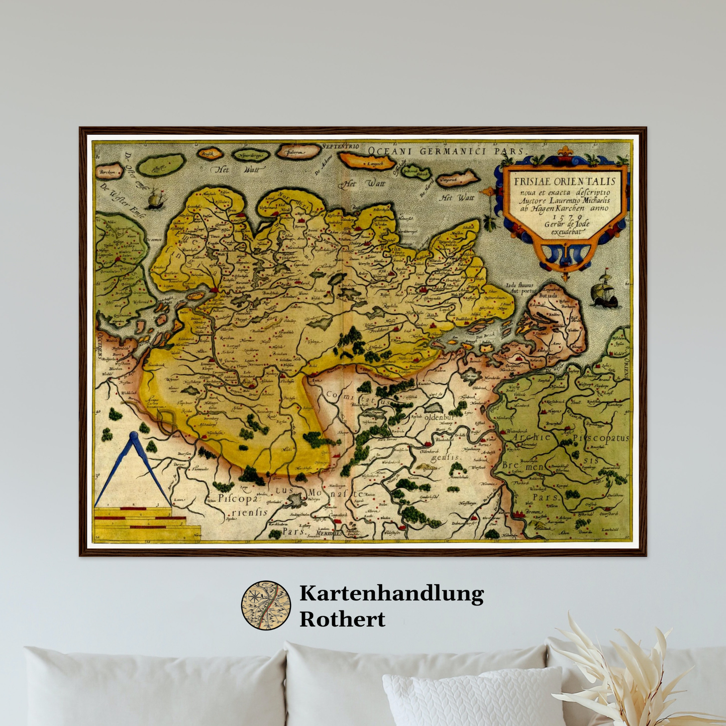 Historical city map  Test product horizontal 3 sizes