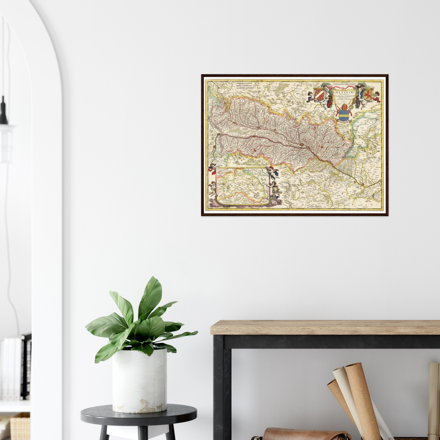Historical city map  Test product horizontal 3 sizes