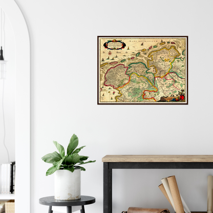 Historical city map  Test product horizontal 3 sizes