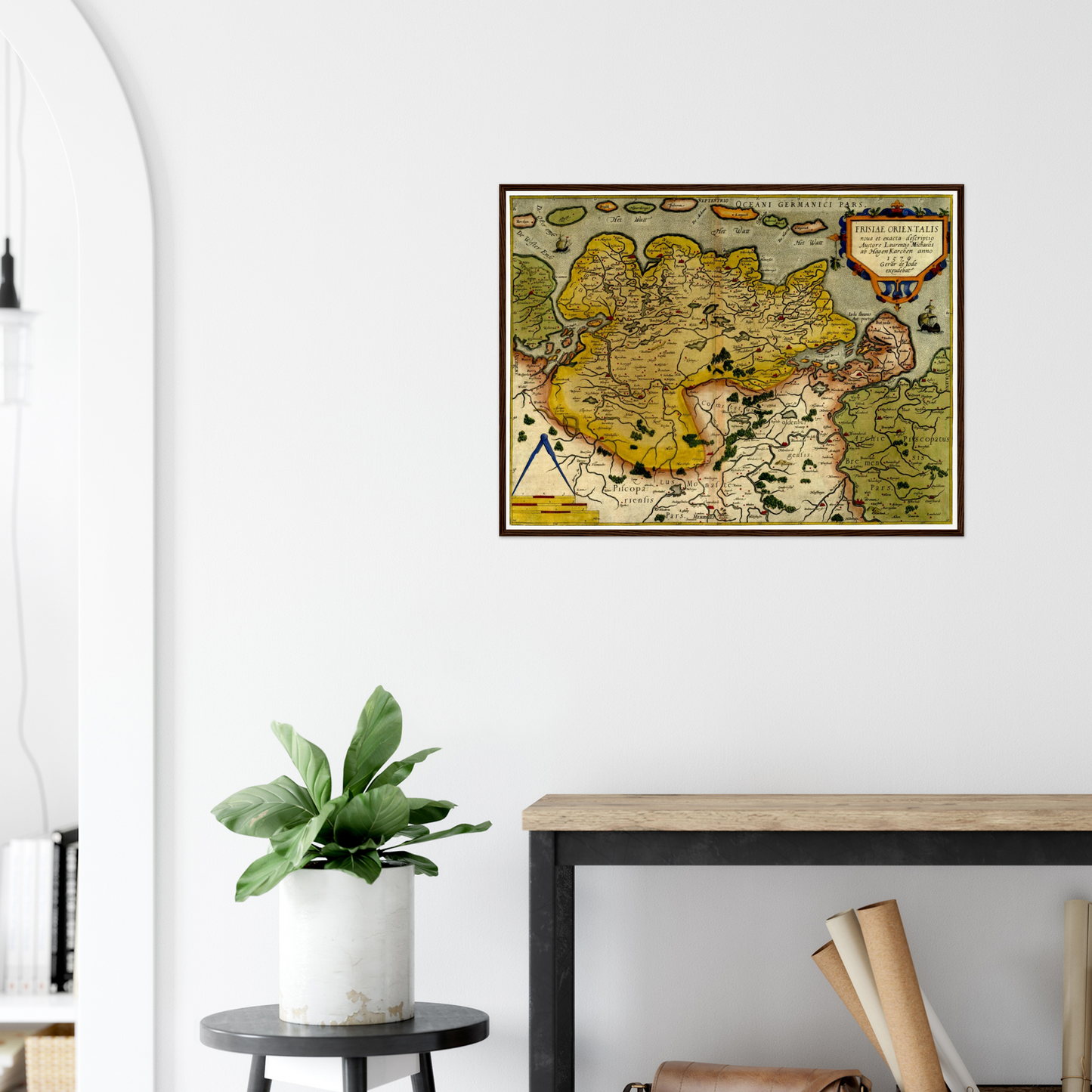 Historical city map  Test product horizontal 3 sizes