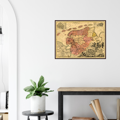 Historical city map  Test product horizontal 3 sizes