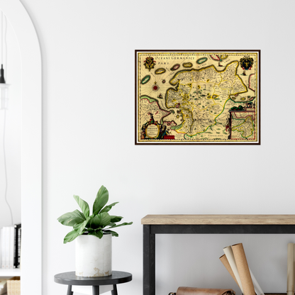 Historical city map  Test product horizontal 3 sizes