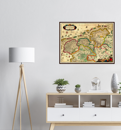 Historical city map  Test product horizontal 3 sizes