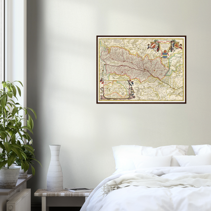 Historical city map  Test product horizontal 3 sizes