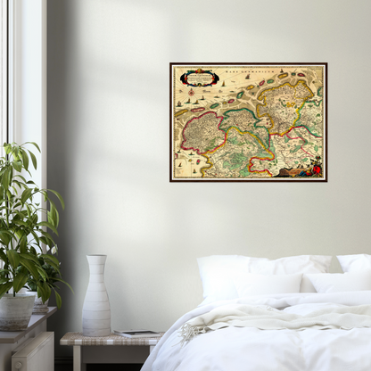 Historical city map  Test product horizontal 3 sizes